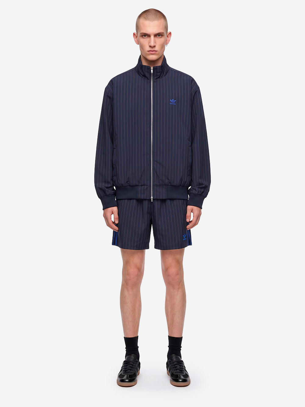 ADIDAS x Wales Bonner pantaloni corti gessati blu Navy Urbanstaroma
