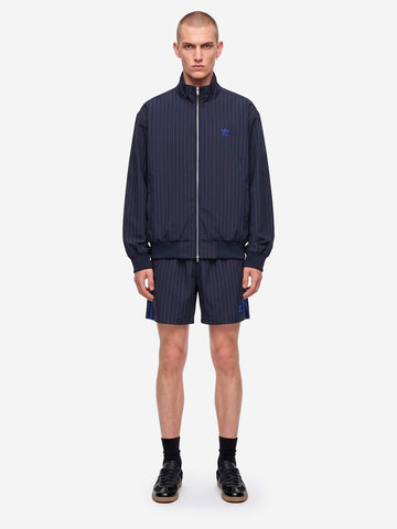 ADIDAS x Wales Bonner pantaloni corti gessati blu Navy