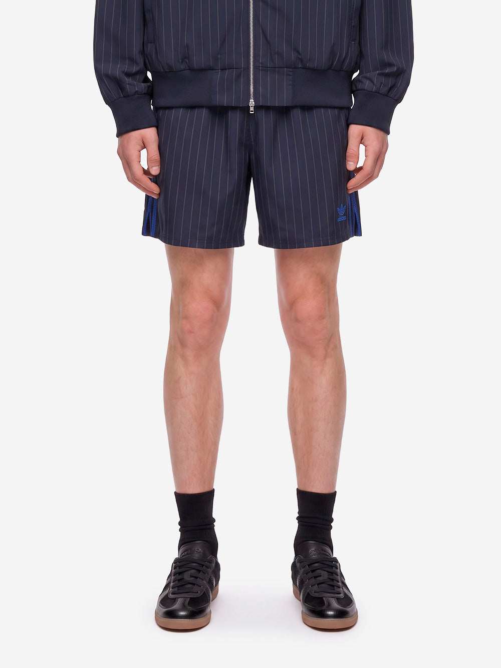 ADIDAS x Wales Bonner pantaloni corti gessati blu Navy Urbanstaroma