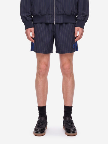 ADIDAS x Wales Bonner pantaloni corti gessati blu Navy