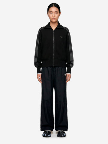 ADIDAS ORIGINALS Track top nero 'Firebird' in maglia spessa Nero grigio
