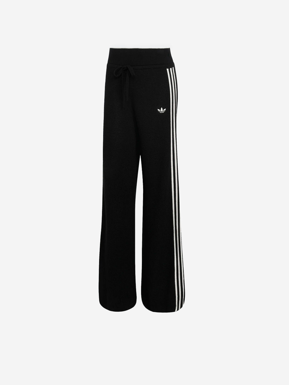 ADIDAS ORIGINALS Pantaloni track Firebird Chunky Knit in nero Nero bianco Urbanstaroma