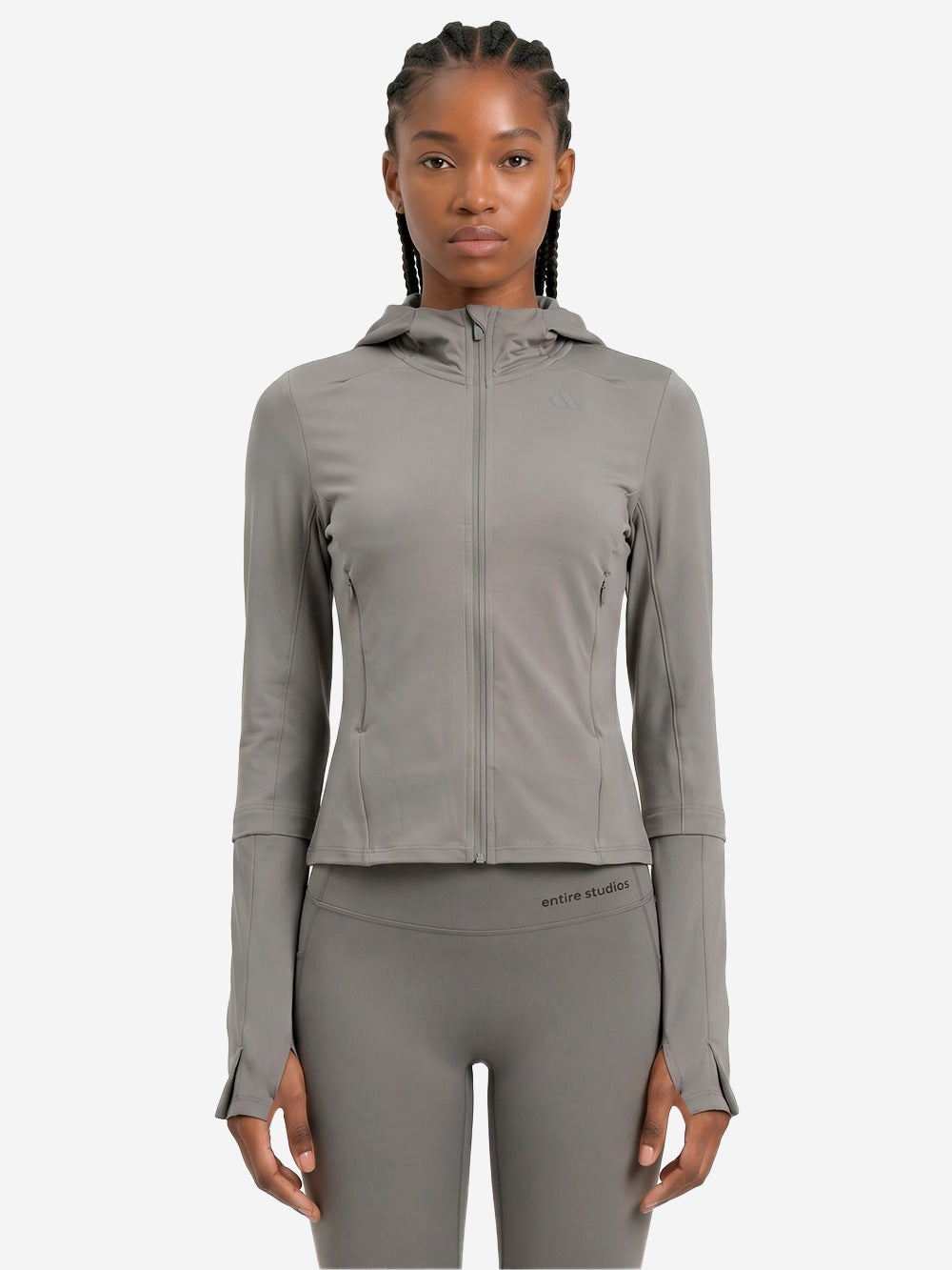 ADIDAS Training Hood Midlayer grigio x Entire Studios Grigio Urbanstaroma