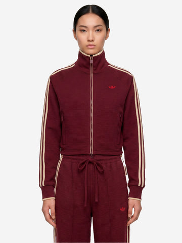 ADIDAS ORIGINALS Track top Firebird jacquard rosso Bordeau
