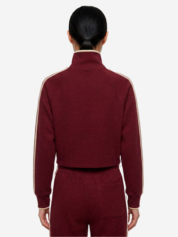 ADIDAS ORIGINALS Track top Firebird jacquard rosso Bordeau