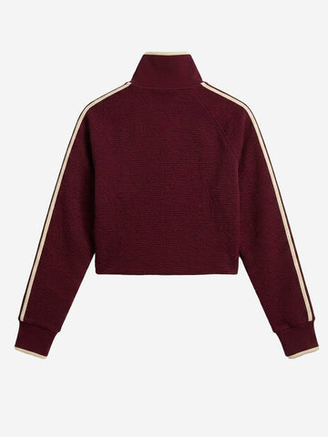 ADIDAS ORIGINALS Track top Firebird jacquard rosso Bordeau