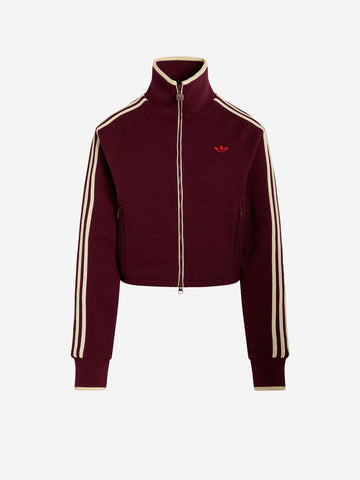 ADIDAS ORIGINALS Track top Firebird jacquard rosso Bordeau