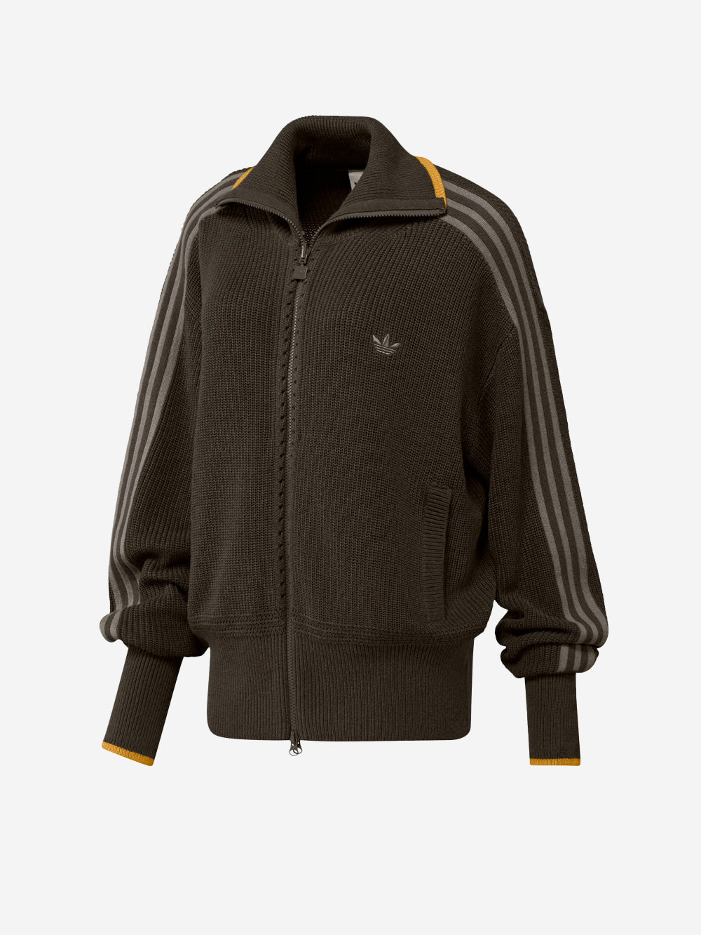 ADIDAS ORIGINALS Track top marrone 'Firebird' in maglia spessa Marrone Urbanstaroma