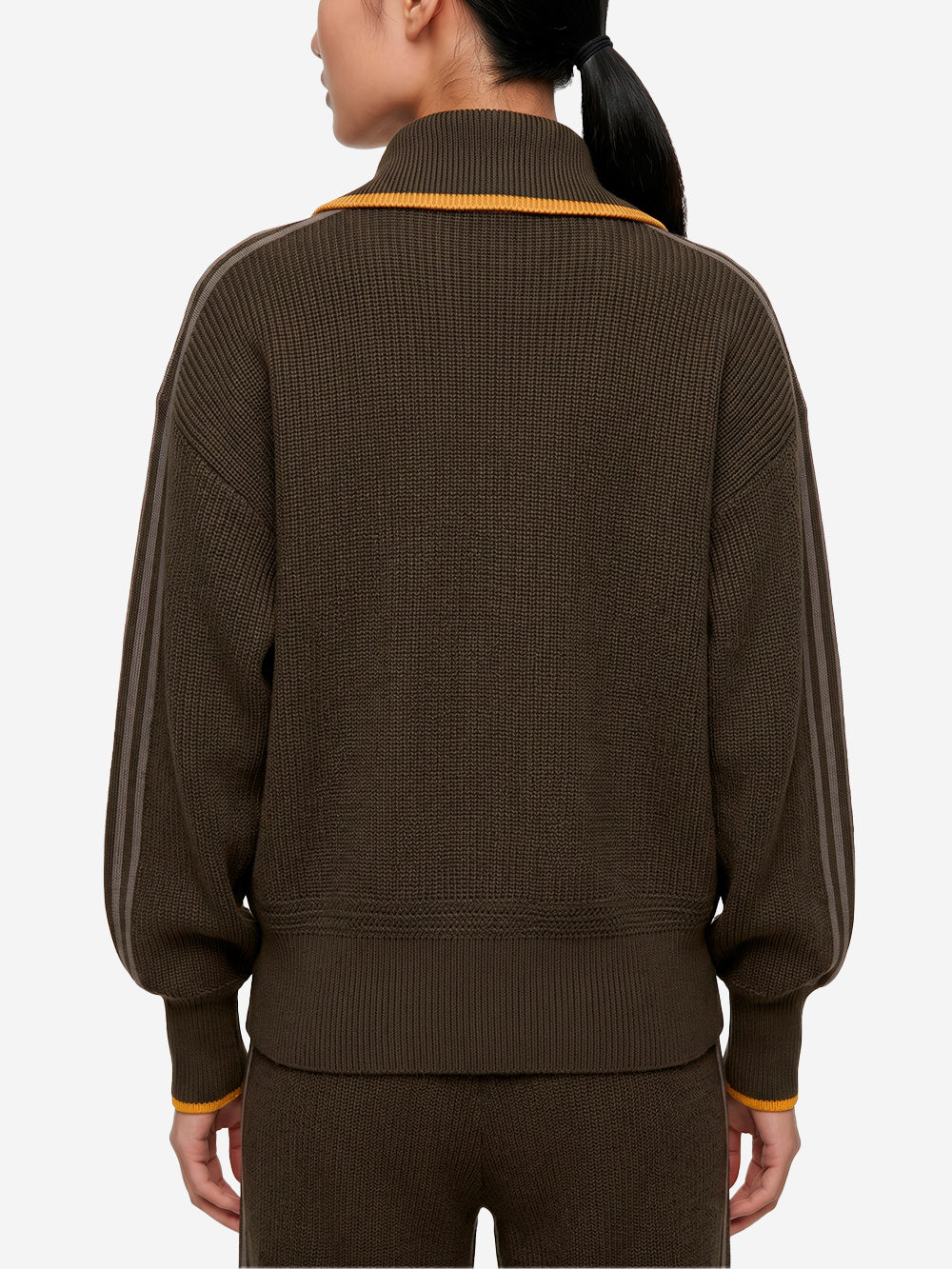 ADIDAS ORIGINALS Track top marrone 'Firebird' in maglia spessa Marrone Urbanstaroma