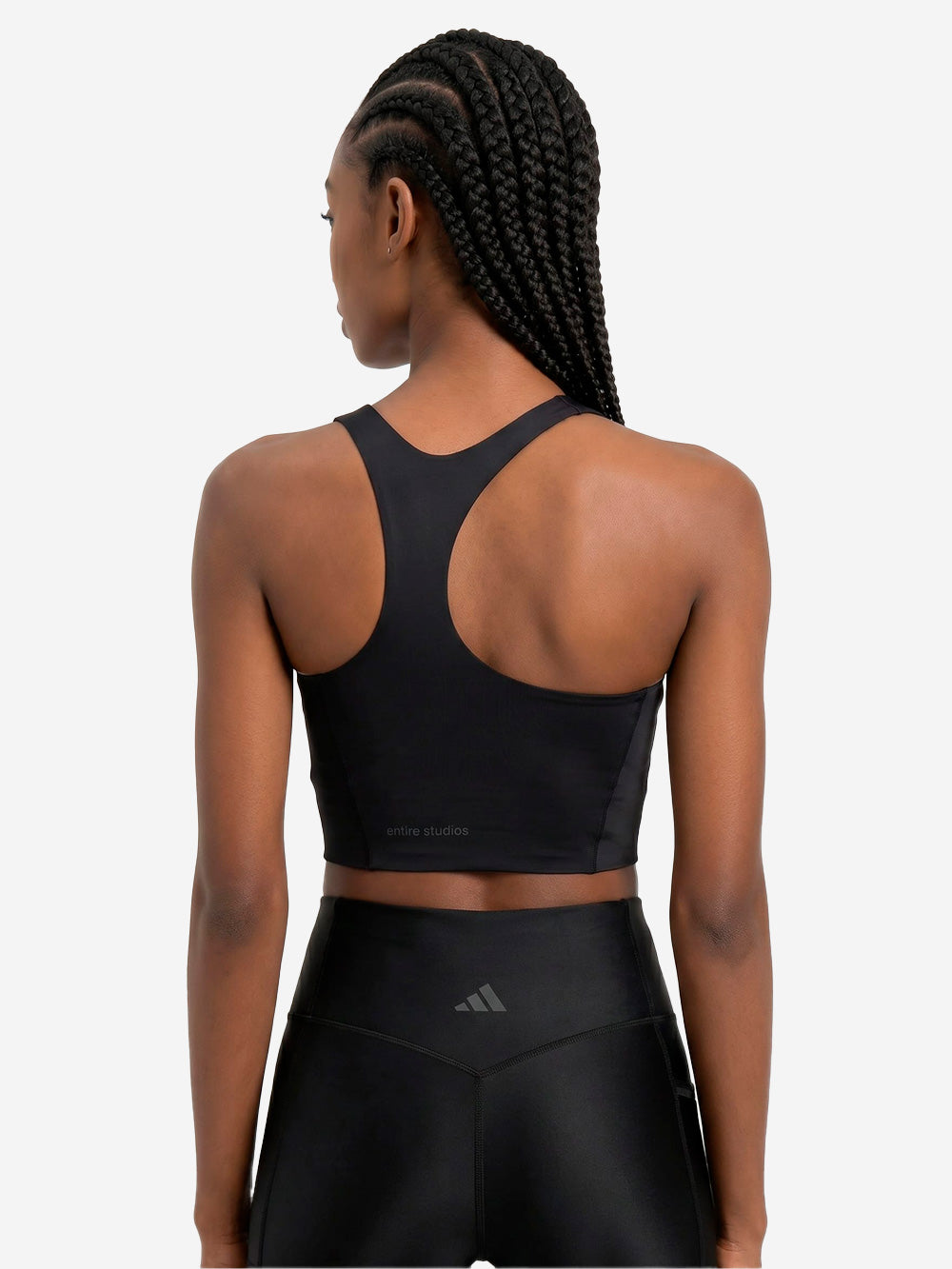 ADIDAS ORIGINALS Adidas x Entire Studios Optime Training Medium Support Bra Tank Nero Urbanstaroma