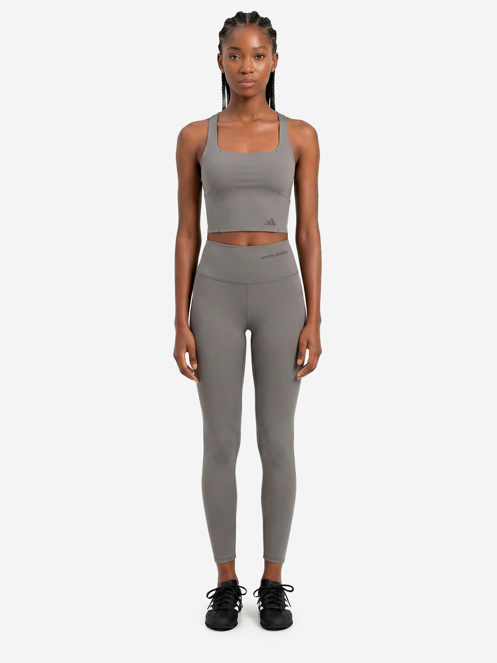 ADIDAS Adidas x Entire Studios Optime Training Medium Support Bra Tank Grigio Urbanstaroma