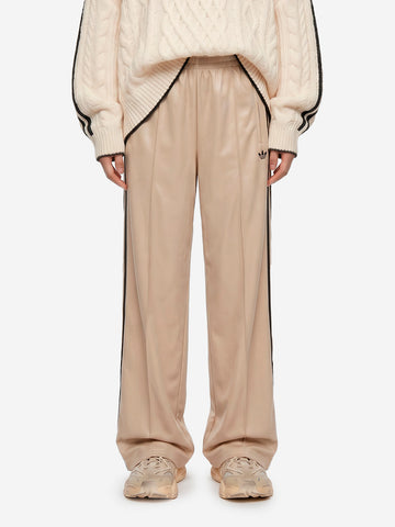 ADIDAS ORIGINALS Pantaloni loose 'Firebird' beige con stripes nere Beige