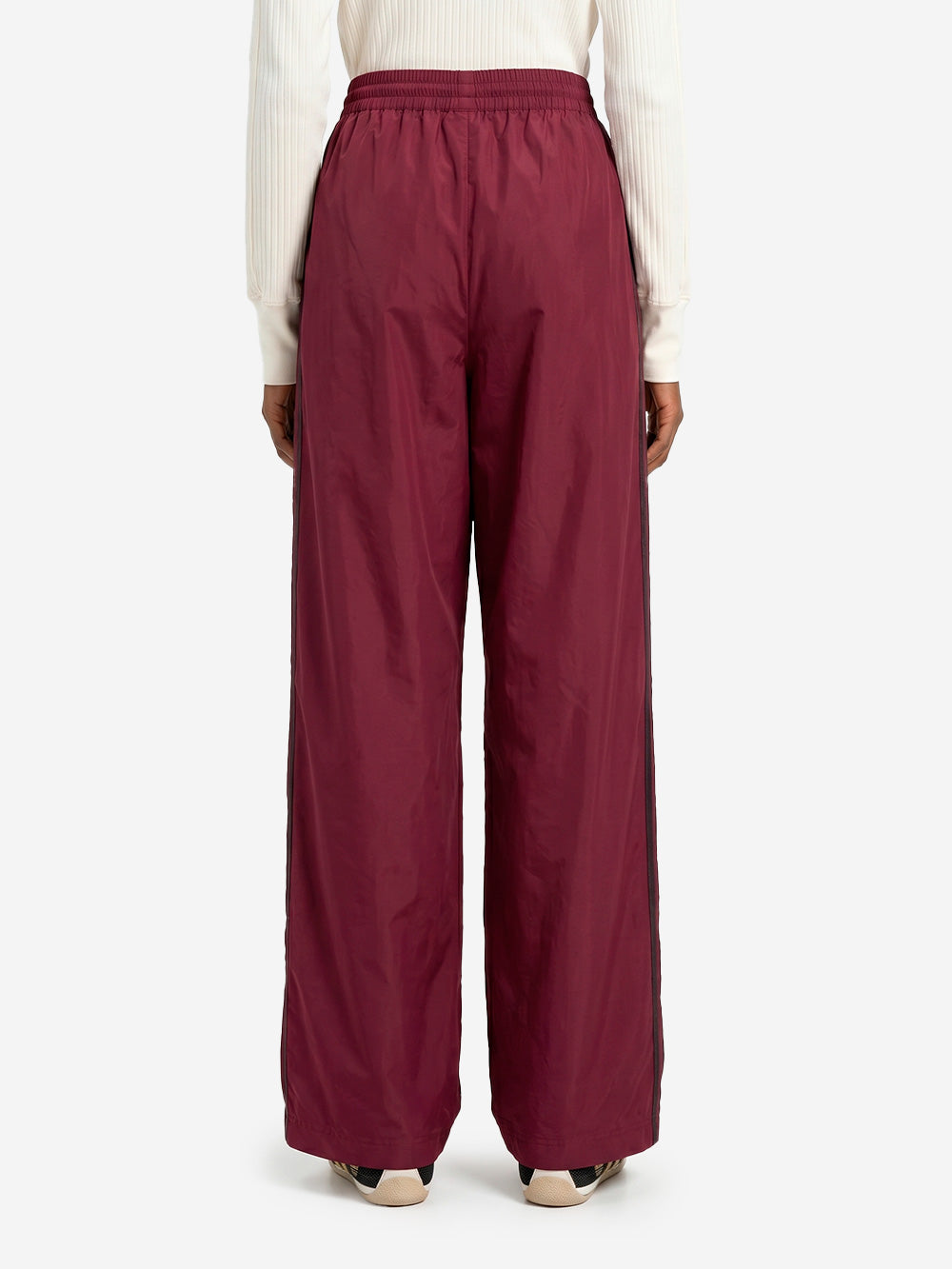 ADIDAS ORIGINALS Pantaloni track bordeaux Firebird con stripes nere Bordeaux Urbanstaroma