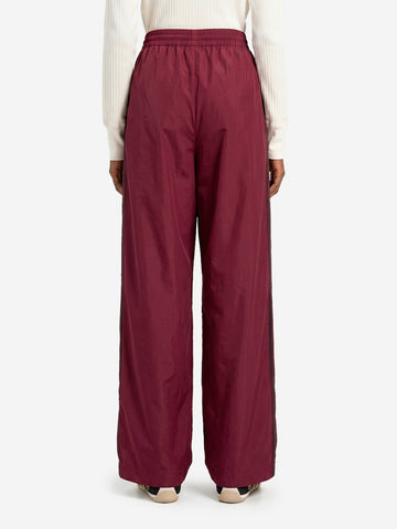 ADIDAS ORIGINALS Pantaloni track bordeaux Firebird con stripes nere Bordeaux