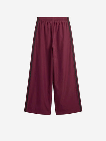ADIDAS ORIGINALS Pantaloni track bordeaux Firebird con stripes nere Bordeaux