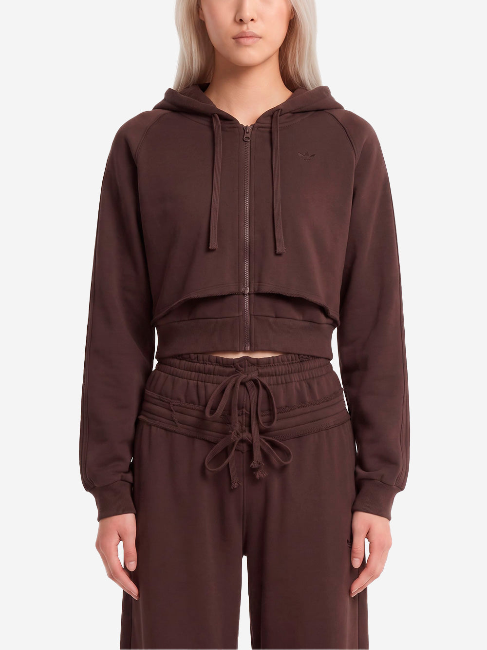 ADIDAS ORIGINALS Felpa marrone con cappuccio SST Double Front Marrone Urbanstaroma