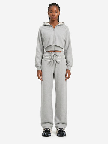ADIDAS ORIGINALS Pantaloni SST Double Waisted grigi Grigio