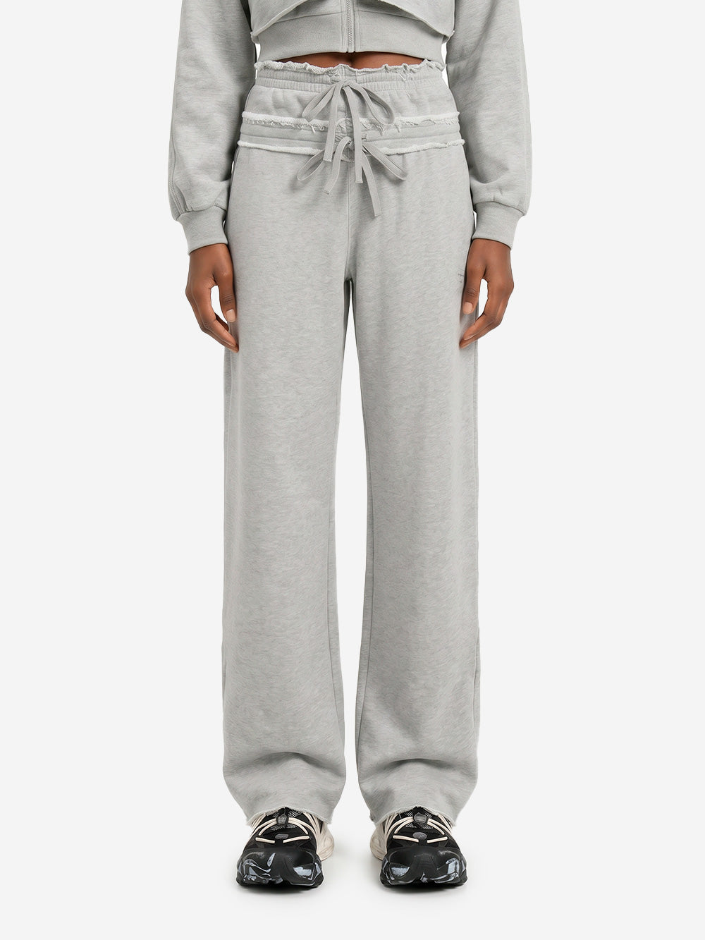 ADIDAS ORIGINALS Pantaloni SST Double Waisted grigi Grigio Urbanstaroma