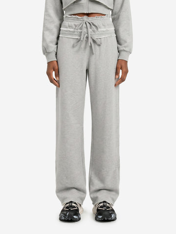 ADIDAS ORIGINALS Pantaloni SST Double Waisted grigi Grigio