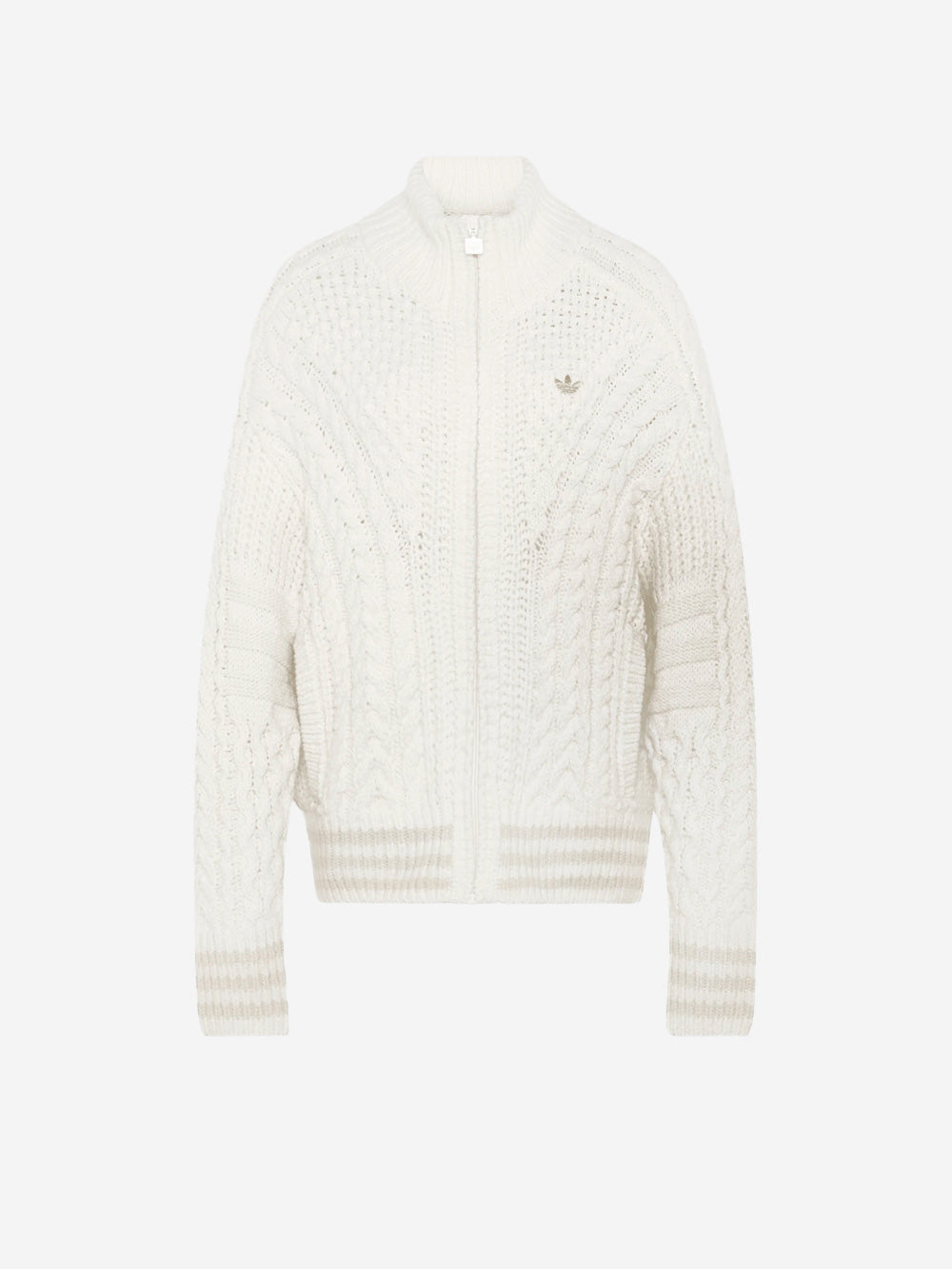 ADIDAS ORIGINALS Giacca Firebird bianca in maglia intrecciata Bianco Urbanstaroma