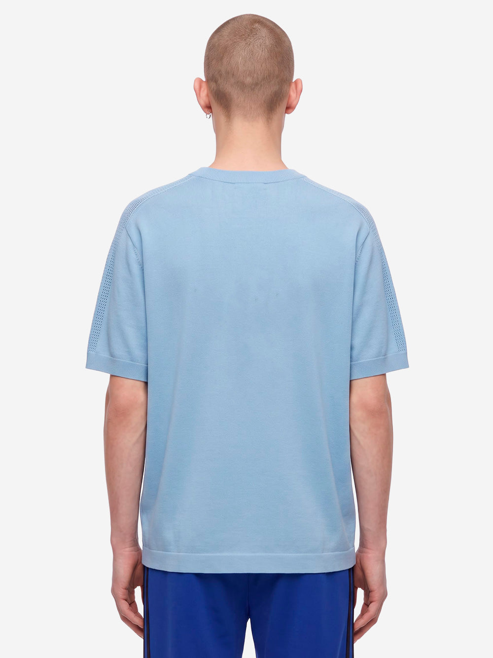 ADIDAS x Wales Bonner t-shirt jacquard azzurra blu Urbanstaroma