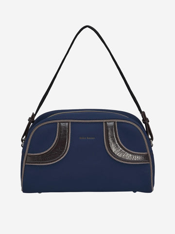 ADIDAS Borsa in pelle x Wales Bonner Blu