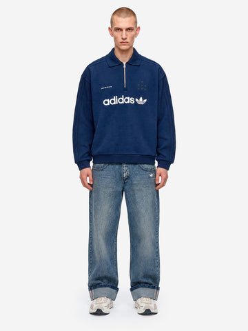 ADIDAS ORIGINALS SFTM X ADIDAS 008 Polo a maniche lunghe Blu