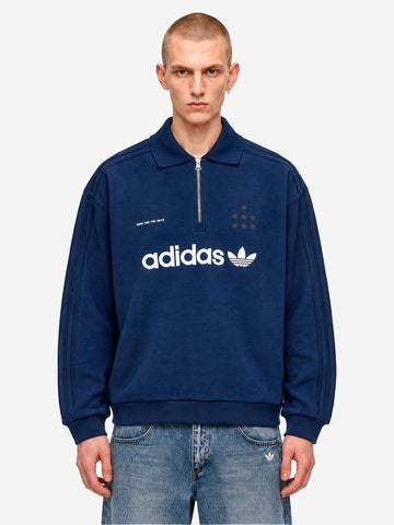 ADIDAS ORIGINALS SFTM X ADIDAS 008 Polo a maniche lunghe Blu