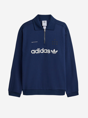 ADIDAS ORIGINALS SFTM X ADIDAS 008 Polo a maniche lunghe Blu