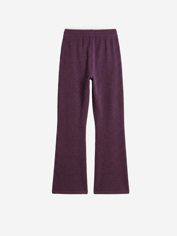 ADIDAS ORIGINALS Pantaloni ESS Knit bordeaux con bordature a contrasto Bordeau