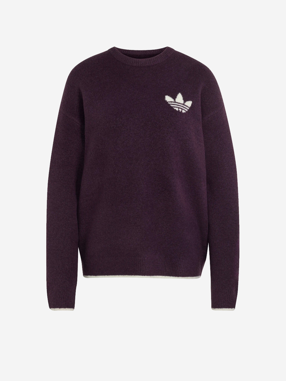 ADIDAS ORIGINALS Maglione girocollo bordeaux ESS Knit Tipping Bordeaux Urbanstaroma