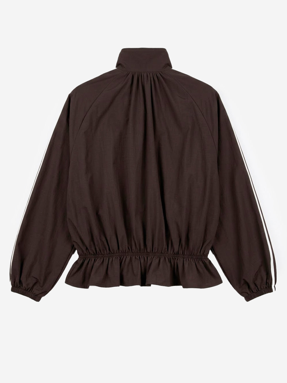 ADIDAS ORIGINALS Giacca oversize Blousy marrone con balze sull'orlo Marrone scuro Urbanstaroma