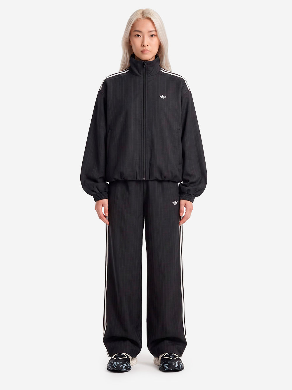 ADIDAS ORIGINALS Pantaloni track a quadri loose Nero Urbanstaroma
