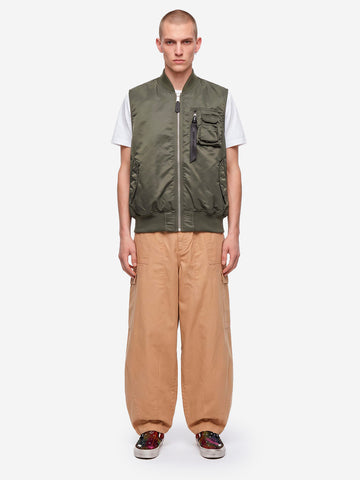ALPHA INDUSTRIES Gilet reversibile MA-1 Base UV verde Verde Oliva