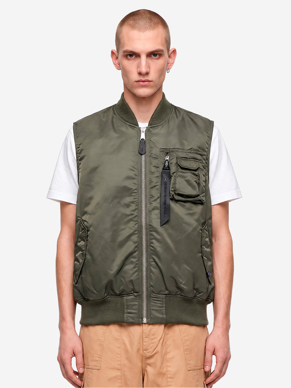 ALPHA INDUSTRIES Gilet reversibile MA-1 Base UV verde Verde Oliva Urbanstaroma