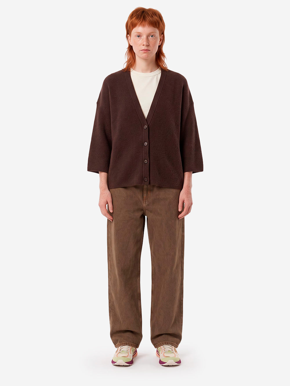 AMERICAN VINTAGE Gilet con maniche lunghe 'Damsville' in misto lana marrone Marrone Urbanstaroma