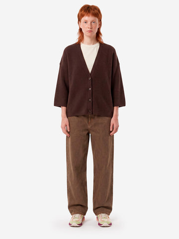 AMERICAN VINTAGE Gilet con maniche lunghe 'Damsville' in misto lana marrone Marrone