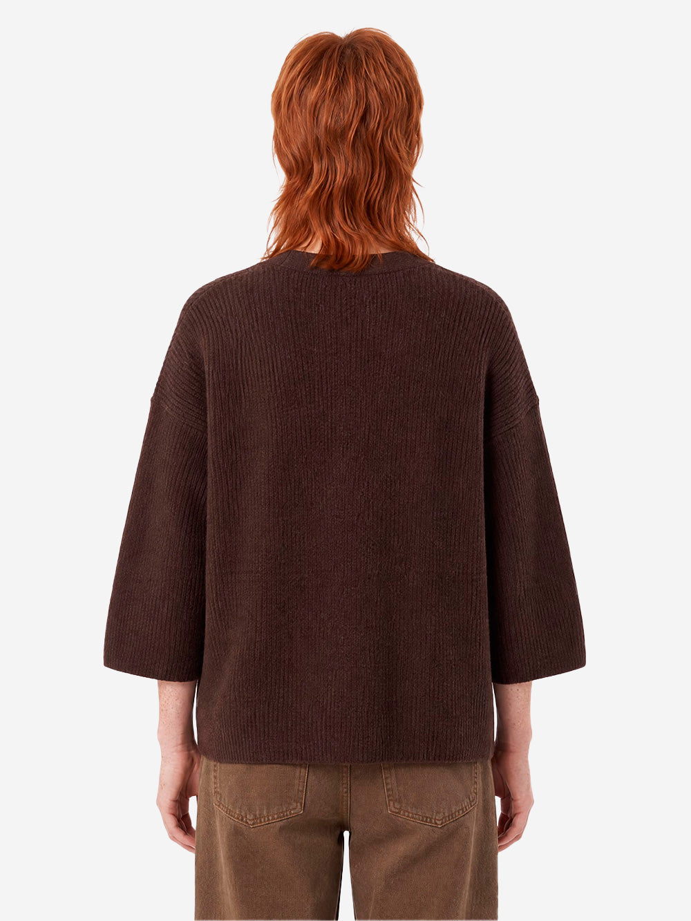AMERICAN VINTAGE Gilet con maniche lunghe 'Damsville' in misto lana marrone Marrone Urbanstaroma