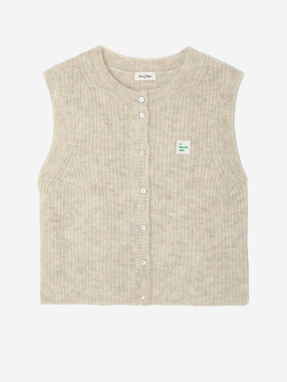 AMERICAN VINTAGE Gilet in misto alpaca Beige Urbanstaroma