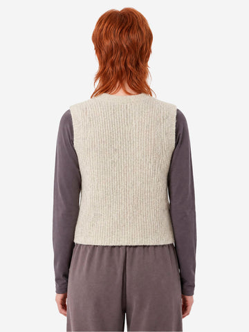 AMERICAN VINTAGE Gilet in misto alpaca Beige