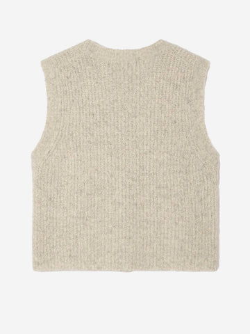 AMERICAN VINTAGE Gilet in misto alpaca Beige