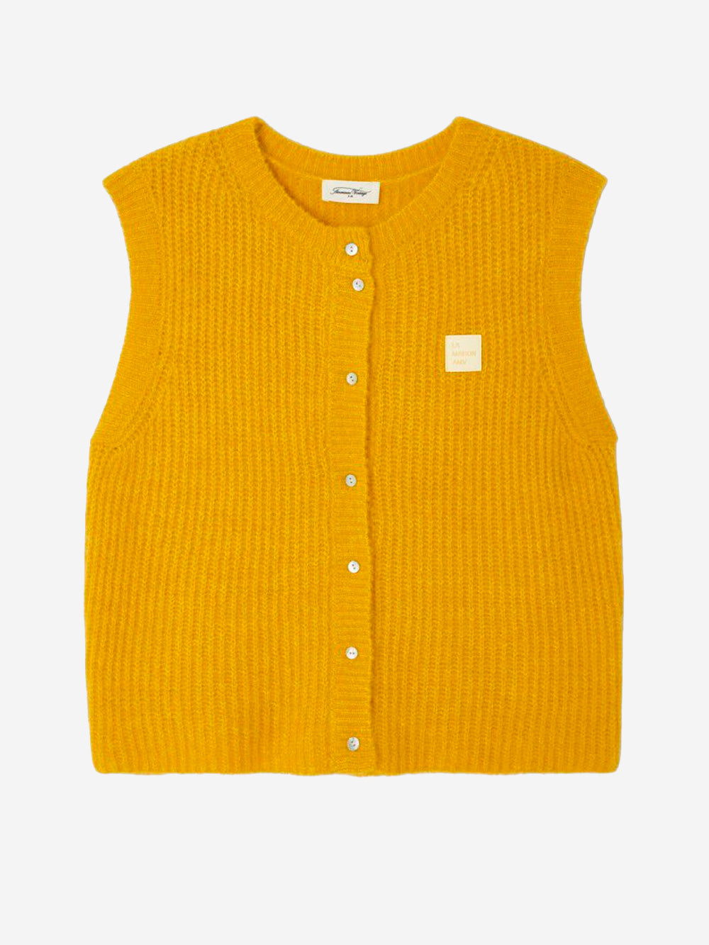 AMERICAN VINTAGE Gilet in misto alpaca giallo Senape Urbanstaroma