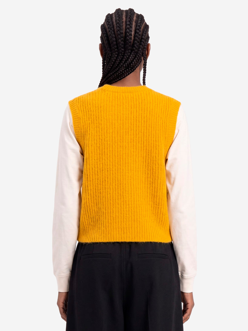 AMERICAN VINTAGE Gilet in misto alpaca giallo Senape Urbanstaroma
