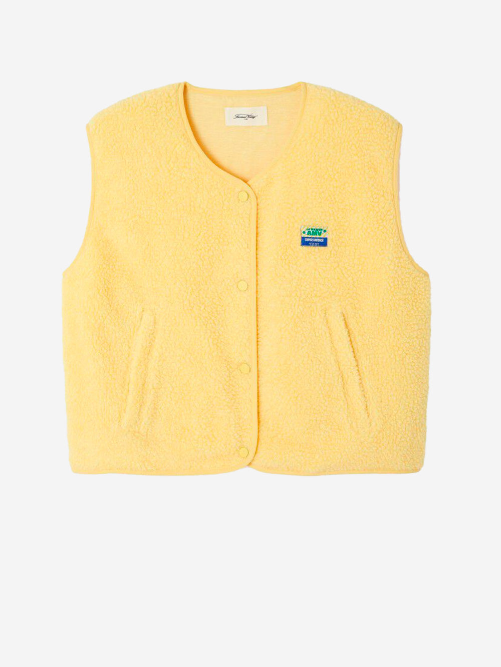 AMERICAN VINTAGE Gilet ampio giallo in pile Giallo Urbanstaroma