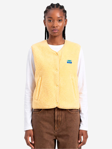 AMERICAN VINTAGE Gilet ampio giallo in pile Giallo