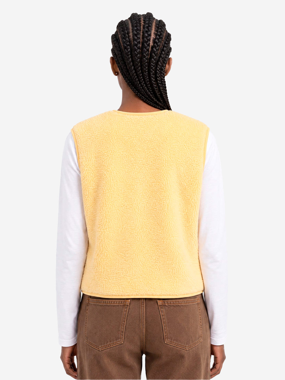 AMERICAN VINTAGE Gilet ampio giallo in pile Giallo Urbanstaroma