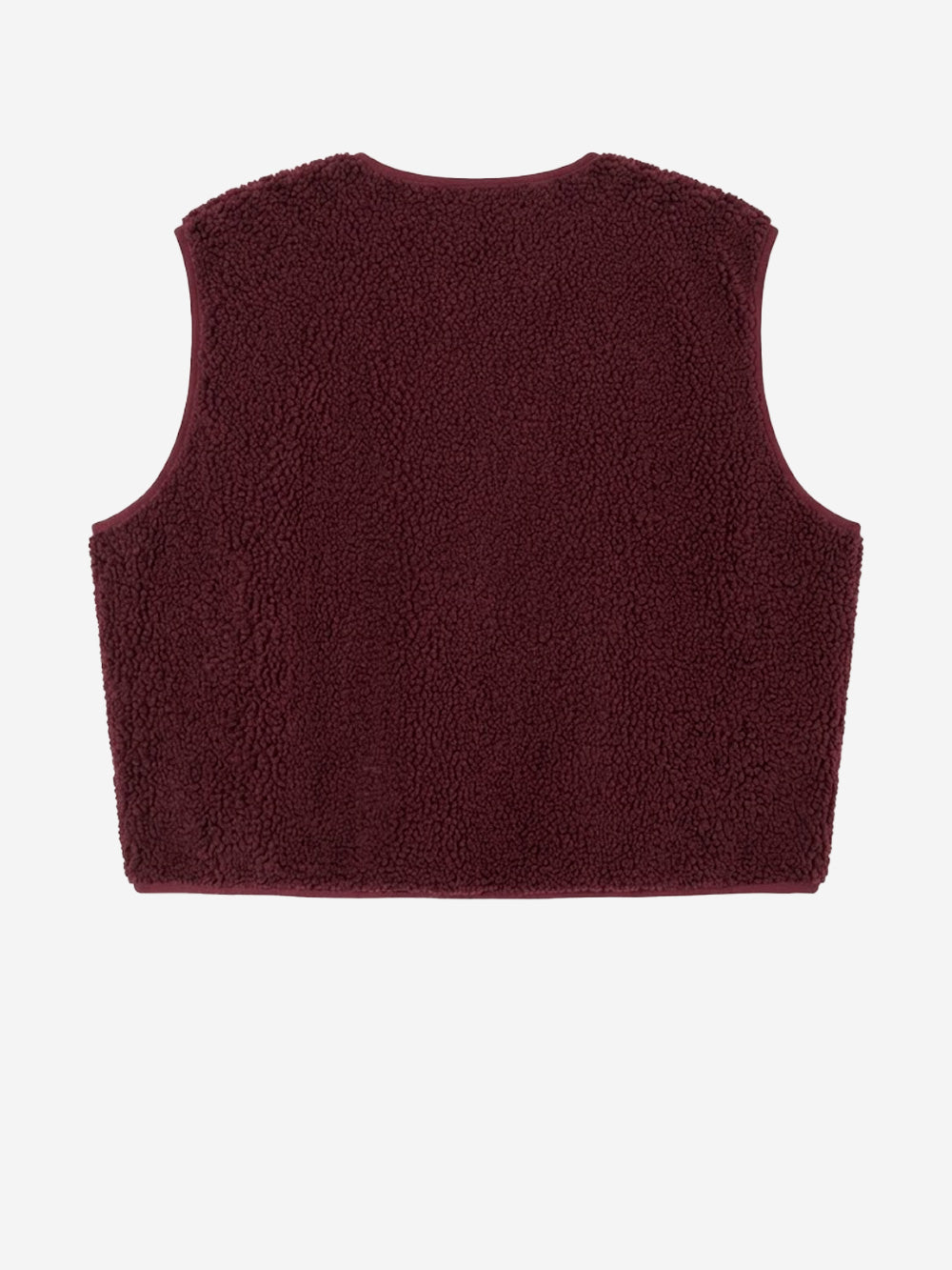 AMERICAN VINTAGE Gilet ampio bordeaux in pile Bordeau Urbanstaroma