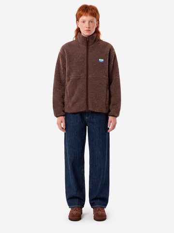 Veste ample marron en polaire