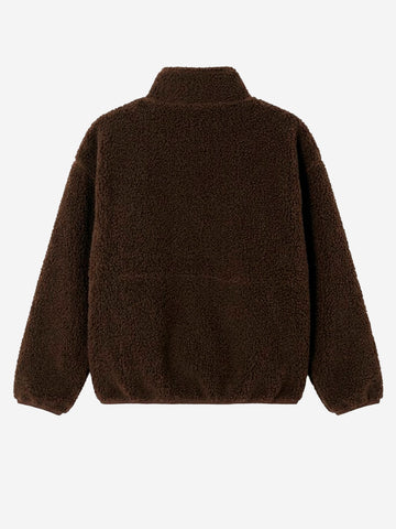 AMERICAN VINTAGE Giacca ampia marrone in pile Marrone
