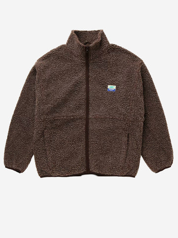 Veste ample marron en polaire